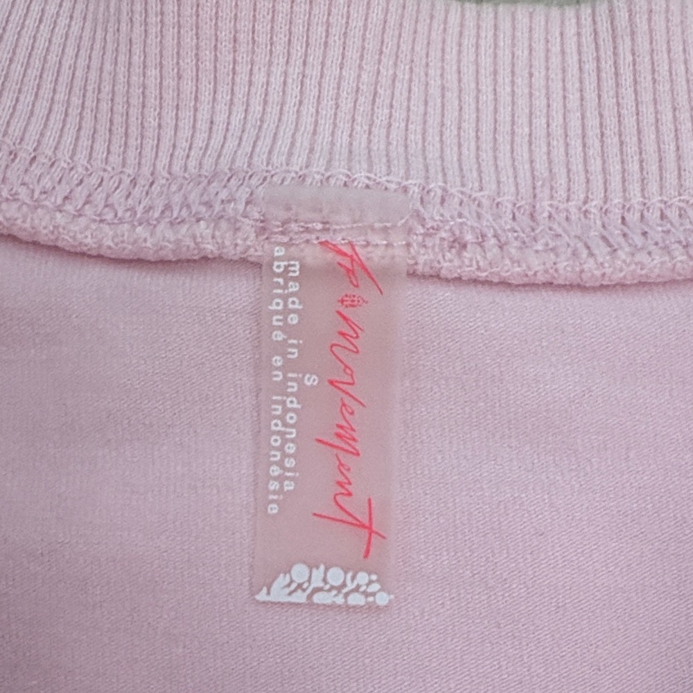 Free People Light Pink Cropped Tee and Jogger Set - Picture 2 of 6